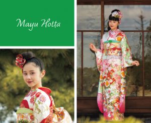 堀田真由着用振袖